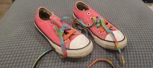 Converse Hot Pink Low Top Child Size 11 - Picture 1 of 9