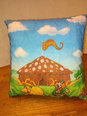 Circus Fliegenpilz Souvenir Kopfkissen Zierkissen Circo Zirkus Cirque Flußpferd - Bild 1 von 4