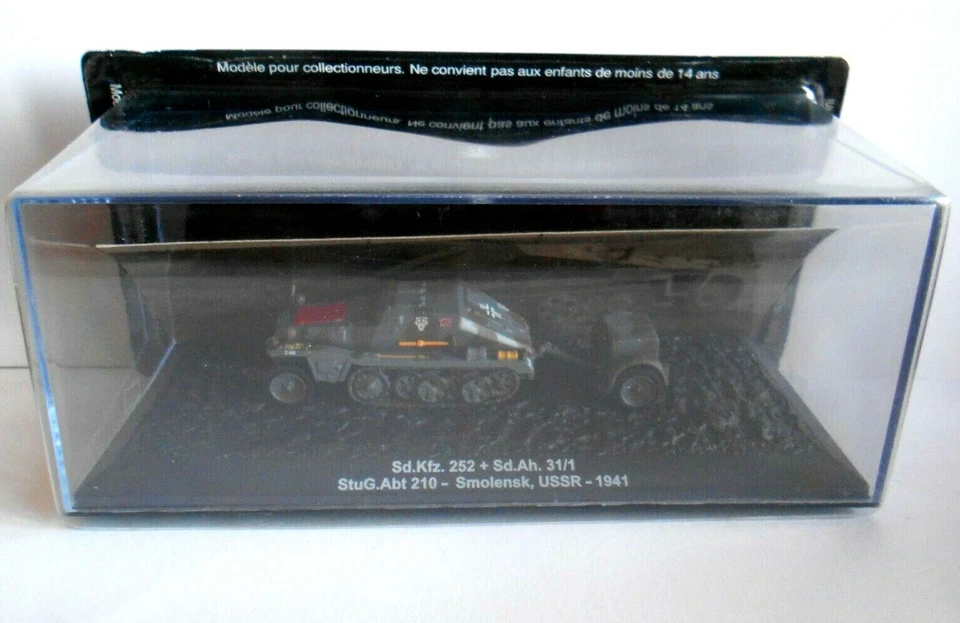 Die Cast Tank Sd.Kfz 252+SD.Ah.31/1 Stug.Abt210-Smolensk USSR 1941 1/72 - Image 1 of 1