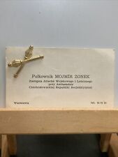 Military Pin, Polish, Military Naval Air Attaché Warsaw Embassy R02
