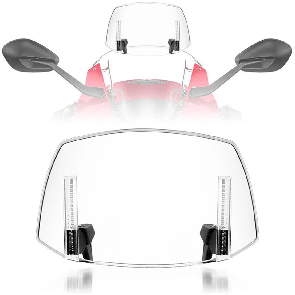 Alerón de extensión deflector de parabrisas transparente para motocicleta EE. UU. clip Foto 1 de 4