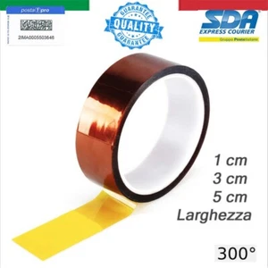 KAPTON THERMISCHES KLEBEBAND HOCHTEMPERATUR HIGH TAPE SCHUTZ 300° 1-3-5cm - Bild 1 von 3
