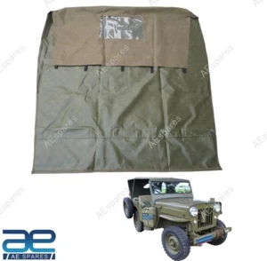 Denim Soft Top Green Color For Willys Jeeps CJ2A CJ3A AEs - Foto 1 di 9