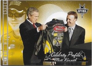 Matt Kenseth 2004 Press Pass Optima Celebrity Profile #80 NASCAR Racing Card