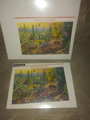 2 USPS Sonoran Desert 10 Stamps Sheets 1 First Day Of Issue 1999 33 Cents New... - Image 1 of 4
