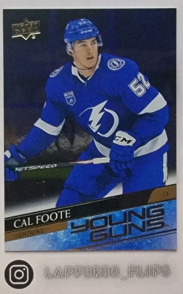 Cal Foote - 2020-21 Upper Deck YG Young Guns Rookie RC Silver Foil DP #476 - Image 1 of 1