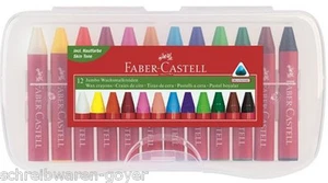 Wachsmalkreiden Faber-Castell 120011 Jumbo-Wachsmalkreide 12er Kunststoffetui - Bild 1 von 1