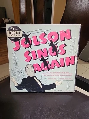 Jolson Sings Again 45 RPM 4 7" Record Box Set Decca Records 4 1949  Bing Crosby - Image 1 of 4