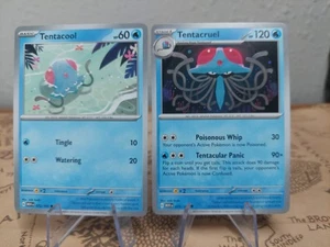 Pokémon TCG Tentacool 072/165 & Tentacruel 073/165 Normal - Picture 1 of 1