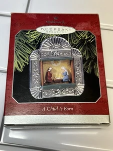 Vintage 1998 Hallmark Andenken Ornament A Child Is Born Weihnachten Urlaub in Box - Bild 1 von 2