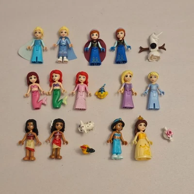 Lego Disney Princess Mini Doll Minifigure Lot of 13 w/ Extras - Image 1 of 4