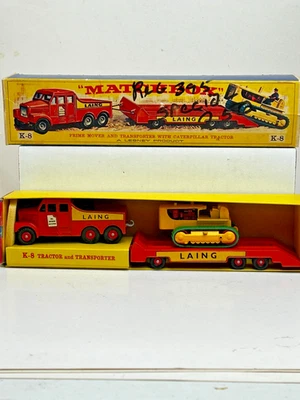 Matchbox Super Kings No. K-8 Prime Mover & Caterpillar Tractor with Original Box - Image 1 of 4