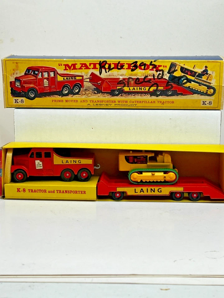 Matchbox Super Kings No. K-8 Prime Mover & Caterpillar Tractor with Original Box - Image 1 of 4