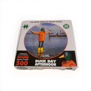 NEU VERSIEGELT Archie McPhee Ente Tag Nachmittag 500 Stück Rund Puzzle - Bild 1 von 4