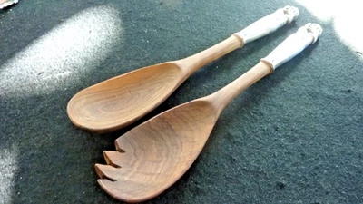 Vintage Sterling Hanlded Salad Set by International Royal Danish Pattern 82649 - Image 1 of 4