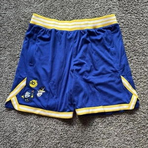 Under Armour Curry Mesh Shorts ‘Yellow White Blue’ Golden State Men Size XL - Picture 1 of 7