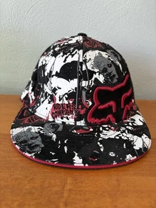 Cappello Fox Racing Riders Graffiti Stampa Zombie Flexfit - Foto 1 di 10