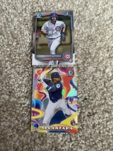 Lotto 2025 Bowman Chrome Chicago Cubs (2) + 1 inserto/1 1° - Foto 1 di 1