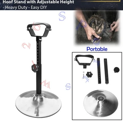 Farrier Horse Hoof Stand Trimming Foot - Portable & Adjustable Hoof Stand - Image 1 of 4