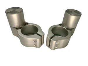 BMW R1100S Handlebar Risers 27mm Rise - 40mm Back - 35mm Forks Only - Picture 1 of 7