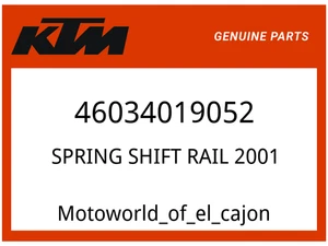 KTM OEM Part 46034019052 SPRING SHIFT RAIL         2001 - Picture 1 of 1