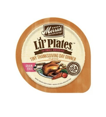 Merrick Lil Plates Grain Free Tiny Thanksgiving Dinner Wet Dog Food 12 Pack - Image 1 of 4