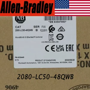 Neu versiegelt AB 2080-LC50-48QWB Micro850 48 E/A EtherNet/IP-Controller SPS 1 STCK USA - Bild 1 von 4