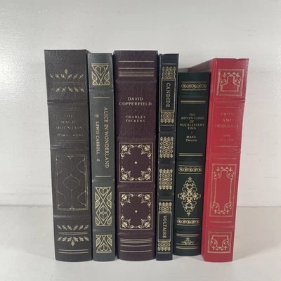 Lot Of 6 FRANKLIN LIBRARY full leather books Decor Collectible Hardcovers - Image 1 of 3