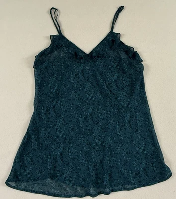 Lencería de Colección Morgan Taylor Íntimates Transparente Corto Volantes Azul Teal Camisón Grande Foto 1 de 4