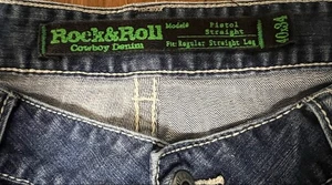 Rock & Roll Cowboy Denim Pistol Straight Regular Straight Leg Jeans 40x34 - Bild 1 von 4