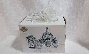 Crystal Cinderella Pumpkin Carriage Wedding Sculpture Figurine Godinger Boxed - Picture 1 of 11