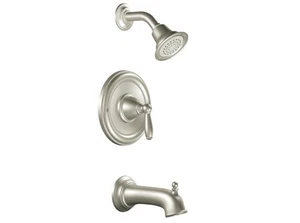 Moen T2153BN Posi-Temp Presión Equilibrada Bañera y Ducha Borde - Níquel Cepillado - Imagen 1 de 2
