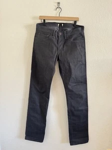 Simon Miller Men M002 Los Angeles Selvedge Dark Wash Gray Denim Jeans Size 31x34 - Picture 1 of 8