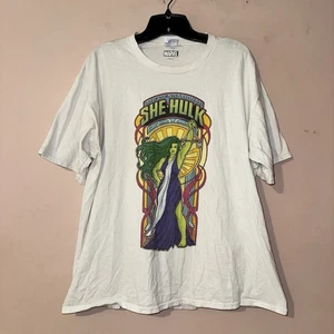 Marvel She-Hulk Men’s White Graphic T Shirt Tee Size XL - Picture 1 of 4