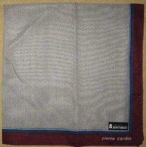 PIERRE CARDIN *Diagonal Stripes Handkerchief 40cm /YUKIKAZ - Picture 1 of 5
