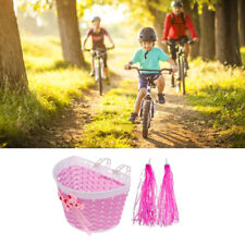 Girl With Streamer Kids Bike Basket Fashion Retro Handlebar Tassel Easy Install