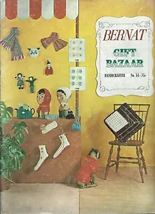 1956 de colección Bernat regalo bazar libro patrón crochet tejido sombreros juguetes muñecas artesanías - Imagen 1 de 1