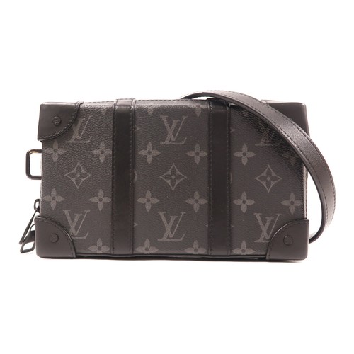 LOUIS VUITTON（LV） Borsa a tracolla Louis Vuitton LV portafoglio baule morbido M69838 monogramma eclissi nero