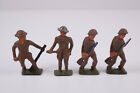 Vintage Barclay Manoil Set of 4 Lead Soldiers Set