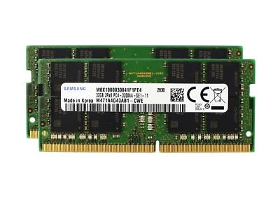 Samsung 64GB (2x32GB) DDR4 3200 MHz PC4-25600 SODIMM 2Rx8 CL22 1.2v 260-PIN L... - Image 1 of 2