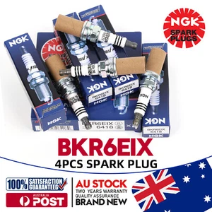 Genuine New For Set 4 Pack ngk 6418 BKR6EIX Iridium IX Spark Plugs - Picture 1 of 13