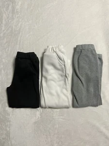 Girls black gray white pockets sweatpants size 10Y - Picture 1 of 8
