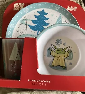 Juego de vajilla mandaloriana Star Wars nuevo en caja Grogu Baby Yoda original $39,99 - Imagen 1 de 6