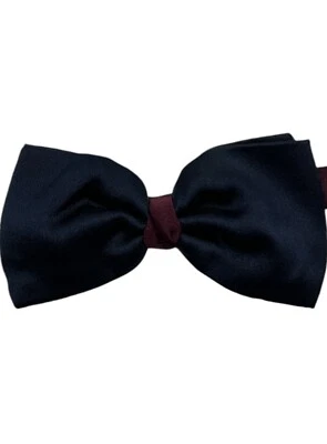 Pajarita CO-OP para hombre 100 % seda LUJO azul liso W:2,5" usada en excelente estado Foto 1 de 2