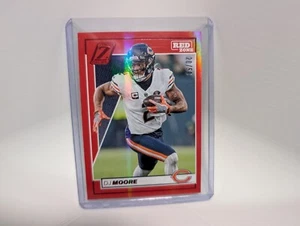 2024 Panini Zenith DJ Moore #17 20/50 Red Red Zone Chicago Bears - Picture 1 of 2