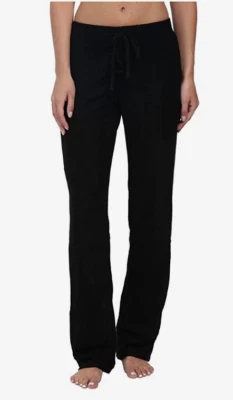 N by Natori L31327 Women's Black Terry Lounge Pants Size XL - Image 1 of 3