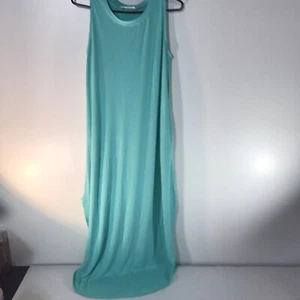 Maxi abito da donna Zenana verde nuovo di zecca con tasche senza maniche taglia M - Foto 1 di 4