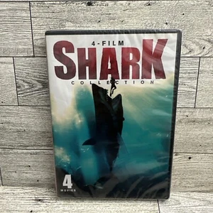 4-Film Shark Collection (2021, DVD) Shark Attack 1/2/3: Megalodon/Shark Zone NEW - Picture 1 of 6
