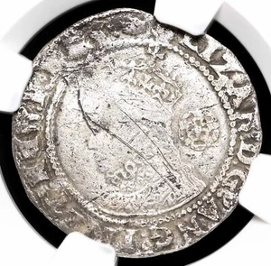 ENGLAND. Elizabeth I. 1558-1603. Silver Sixpence, S-2578B, NGC VF Details - Picture 1 of 4