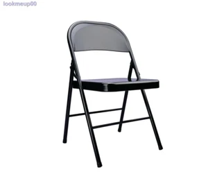 Mainstays Steel Folding Chair, Indoor,Teens and Adult, Black - Picture 1 of 6
